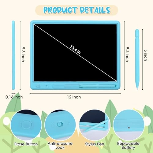 LCD Kids Writing Tablet - 3-12+ Years