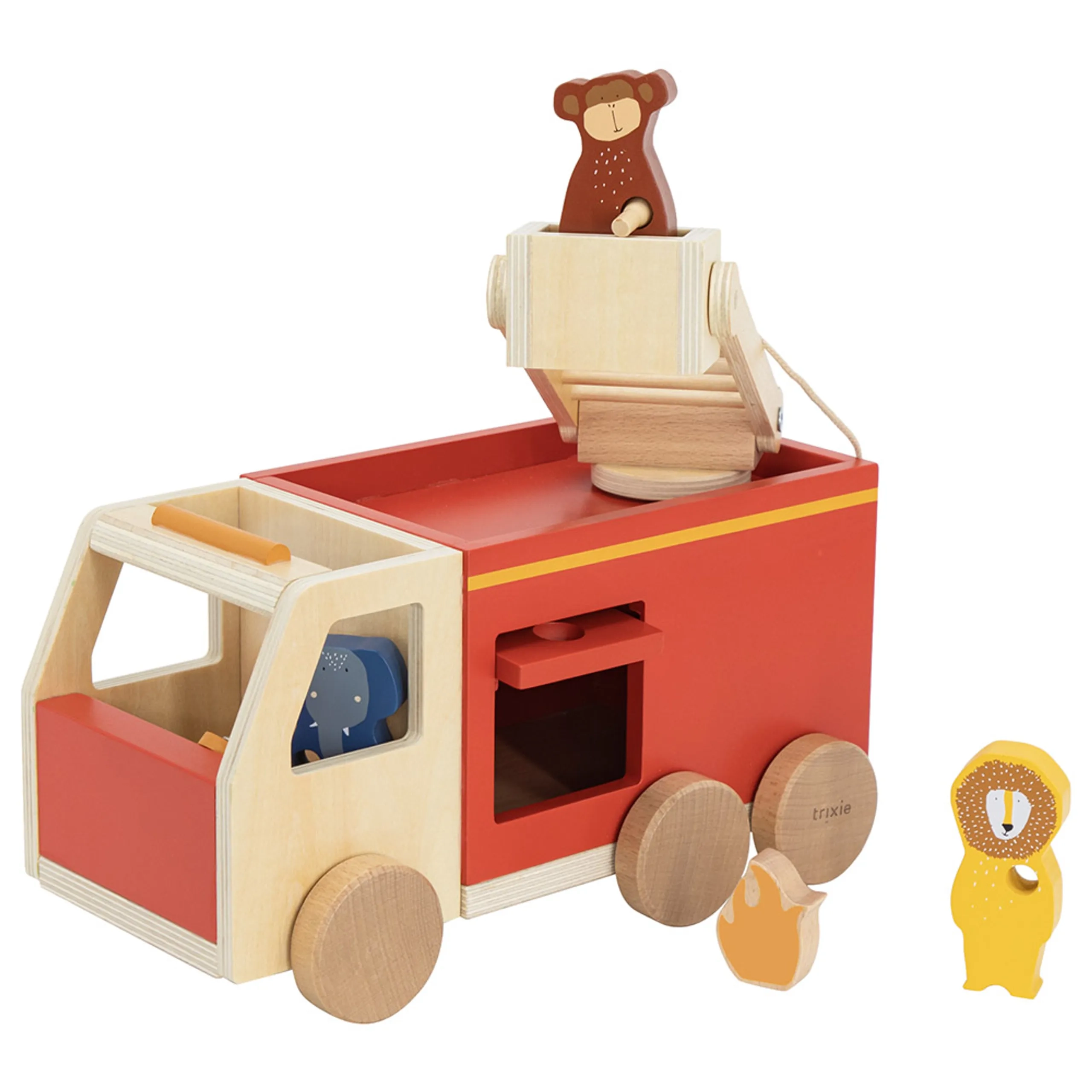 TRIXIE Wooden Fire Truck