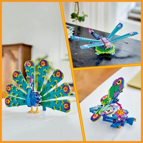 Creator 3in1 Exotic Peacock - Dragonfly Butterfly (31157)
