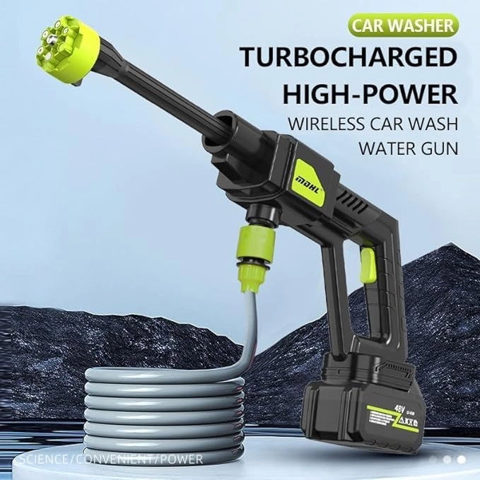 Portable Pressure Washer - 48V 6000mAh 6in1 Nozzle