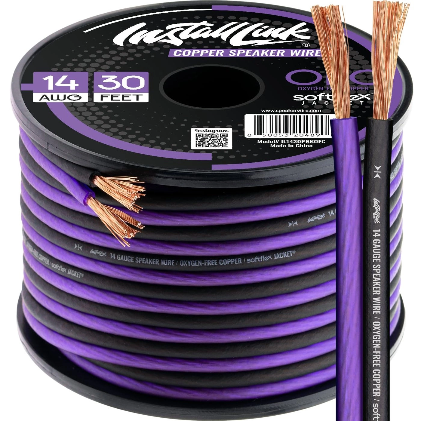 Install Link Speaker Wire Cable - 30 Feet