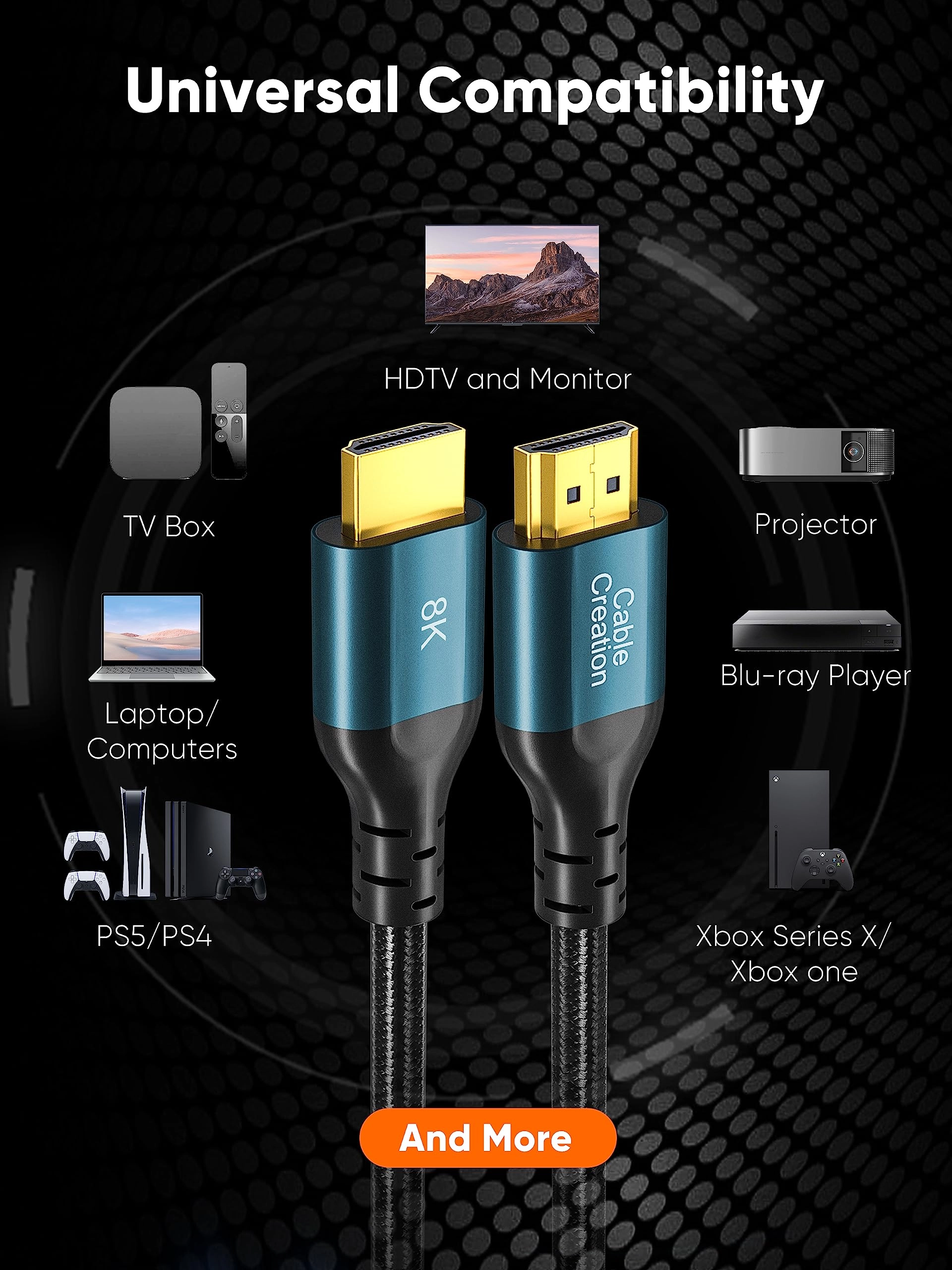 8K HDMI Cable 1m