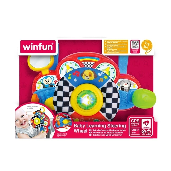 We Trade International Baby Learning Steering Wheel - realistic sound effects flashing light