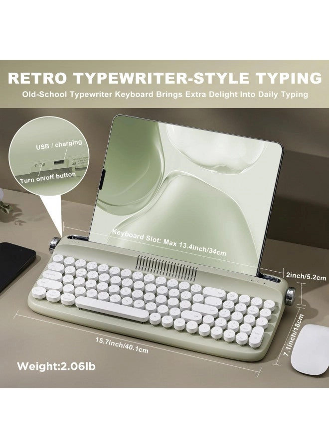 YUNZII Typewriter Keyboard - Wired/Wireless