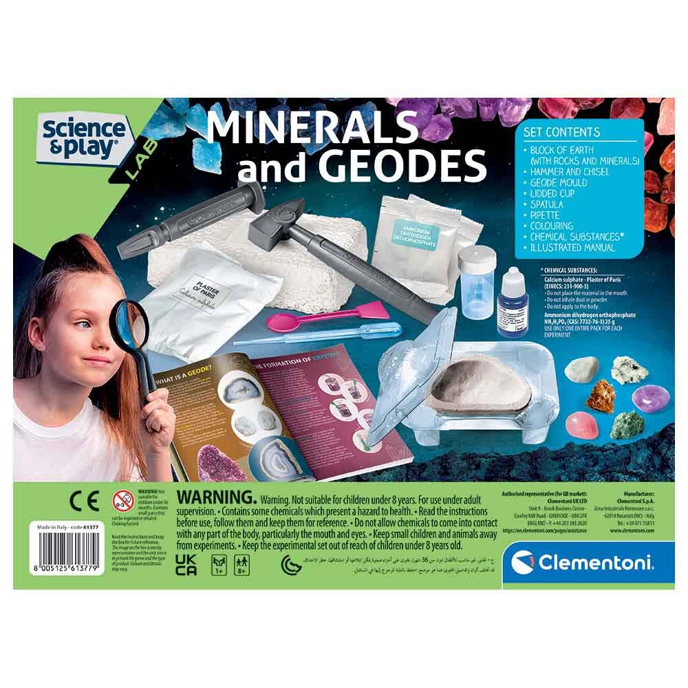 Science & Play Minerals & Geodes Kit Earth Science - 8 years+