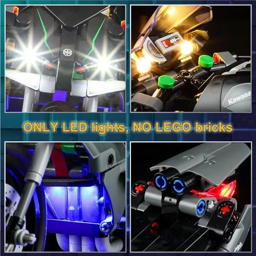 LED Light for LEGO 42170 Technic Kawasaki Ninja H2R Motorcycle Set