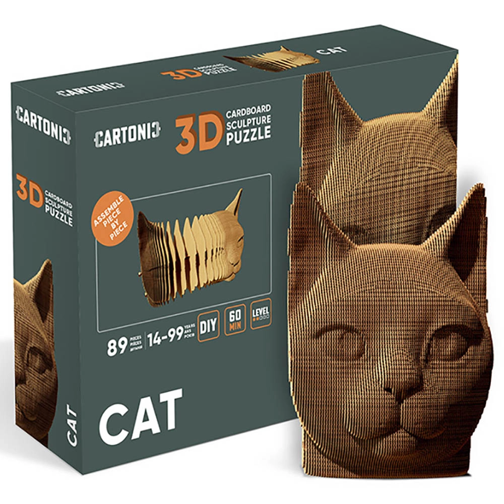 Cat 3D Puzzle (7529-CARTCAT) - 89 pcs