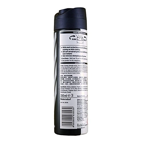 Black And White Invisible Original Antiperspirant - 150ml x 3
