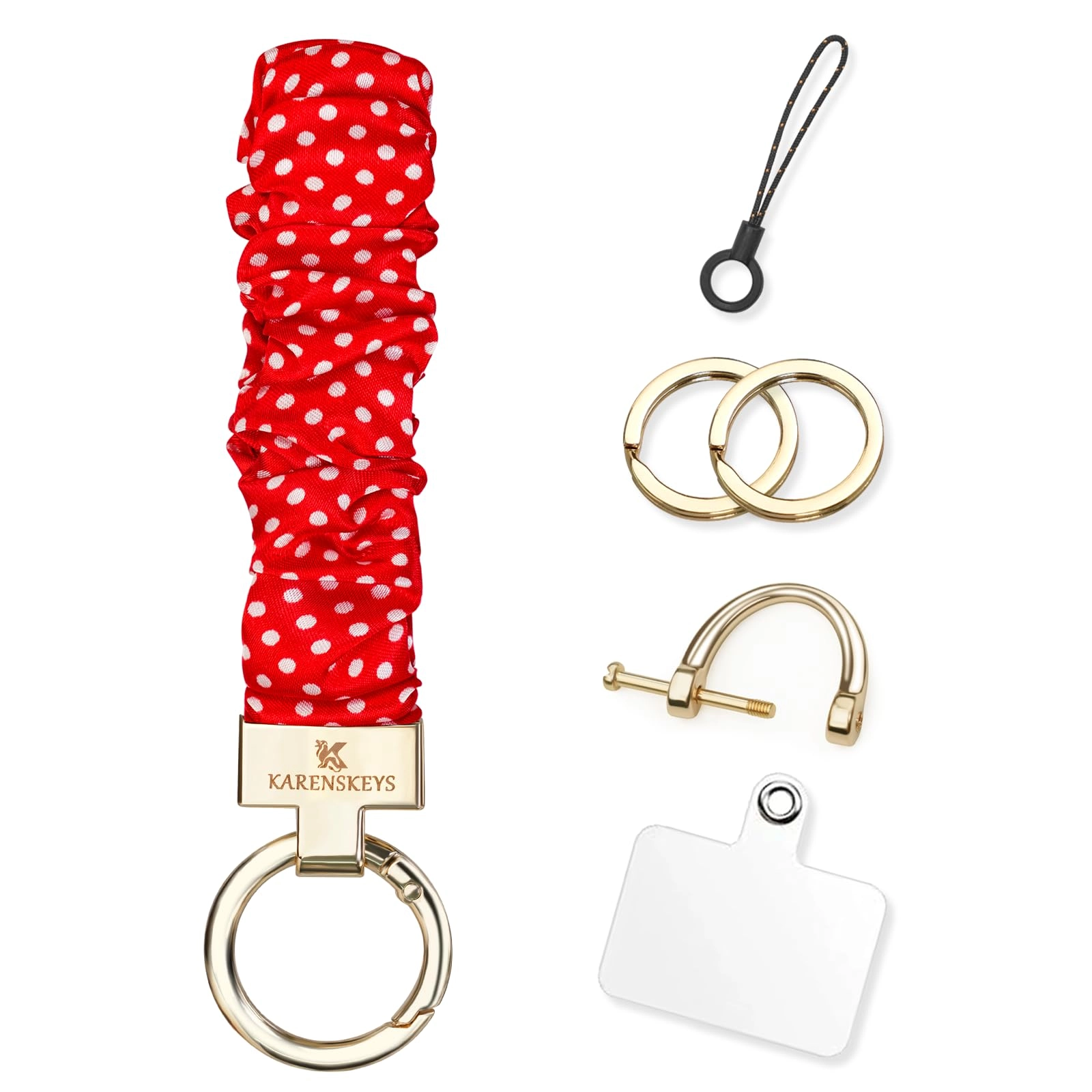 Scrunchie Keychain Wristlet - Colour