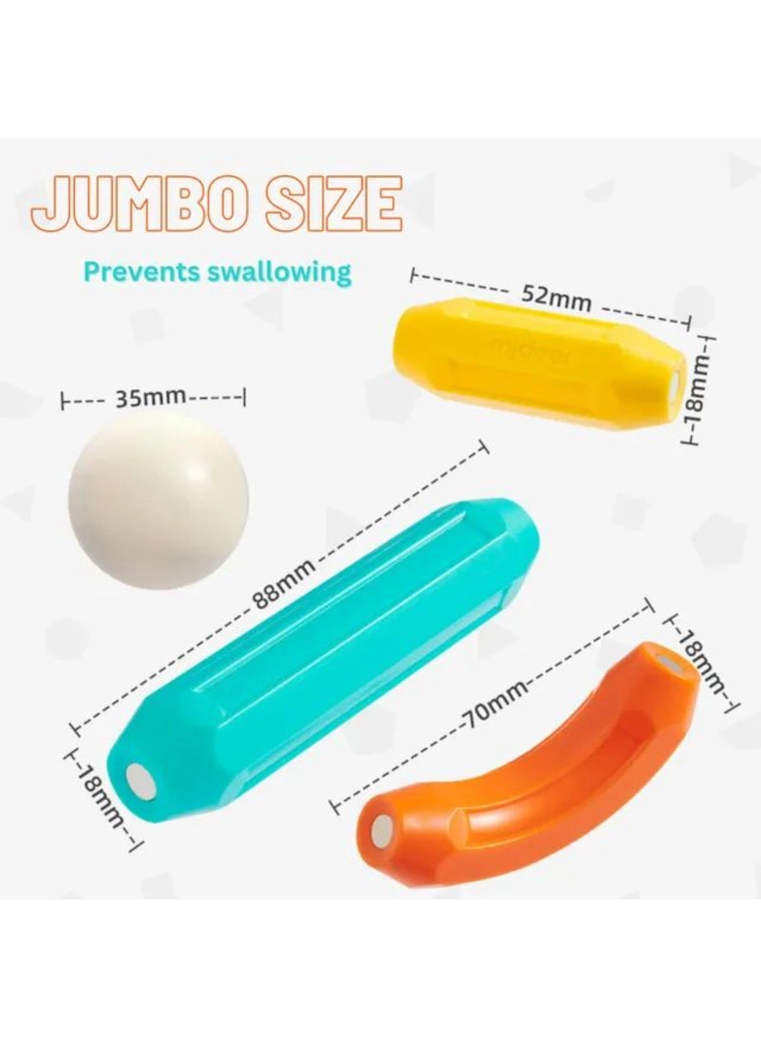 Magnetic Building Sticks - 100 pcs