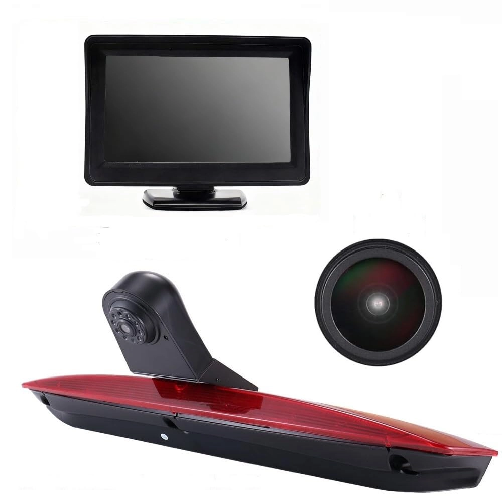 Reversing Camera + LCD Colour Display Monitor - Night vision AHD video signal or CVBS signal 1280 x 720 pixels