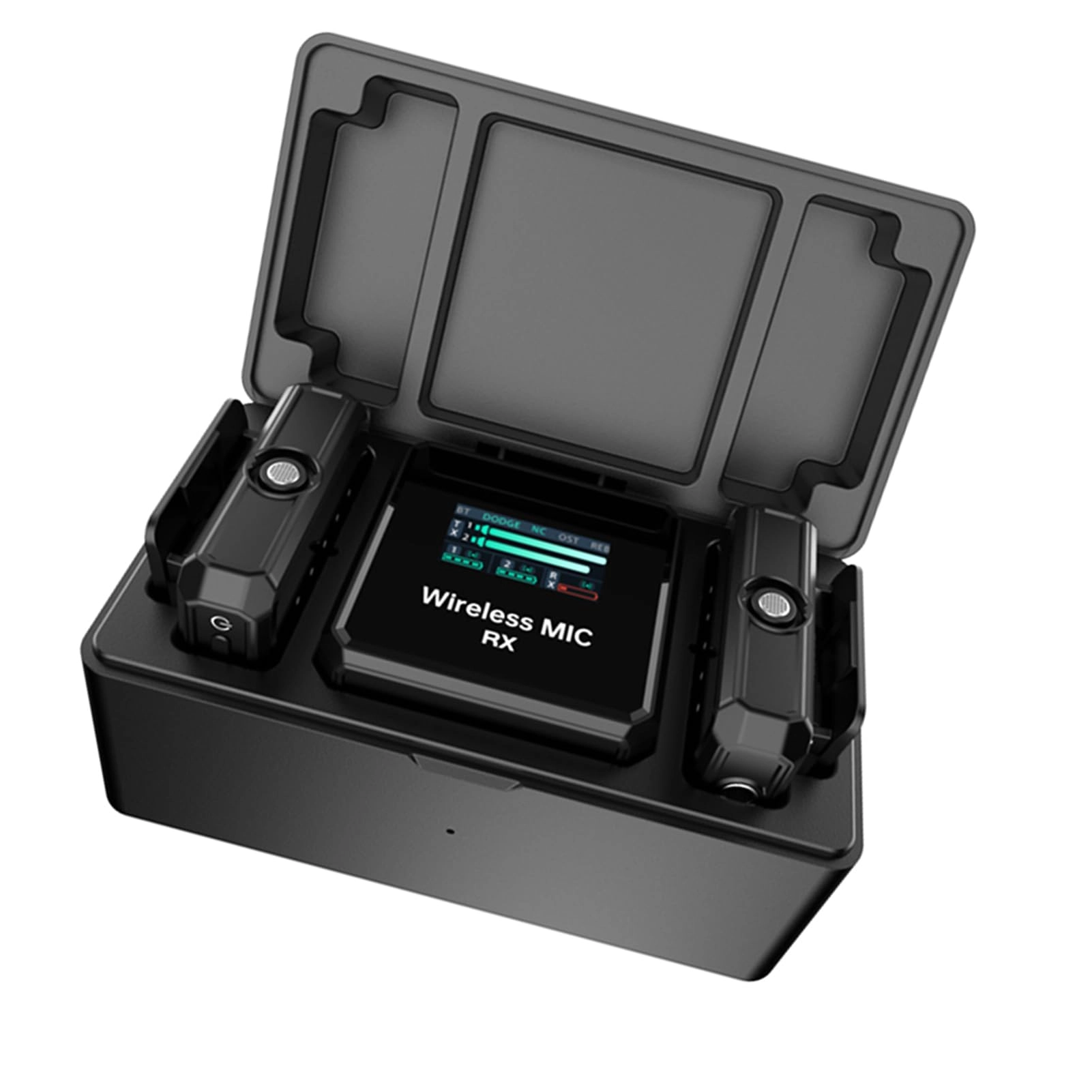 Eacam 2.4GHz Wireless Lavalier Microphone System - 100m Range Noise Reduction