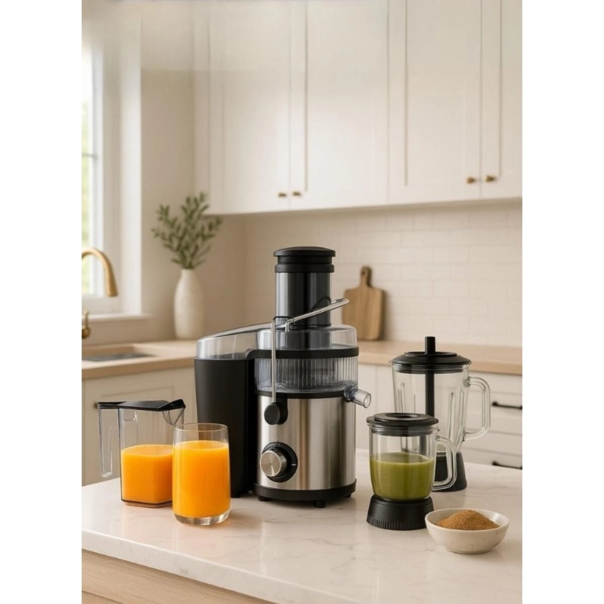 4-in-1 Juicer and Blender System - 4000W