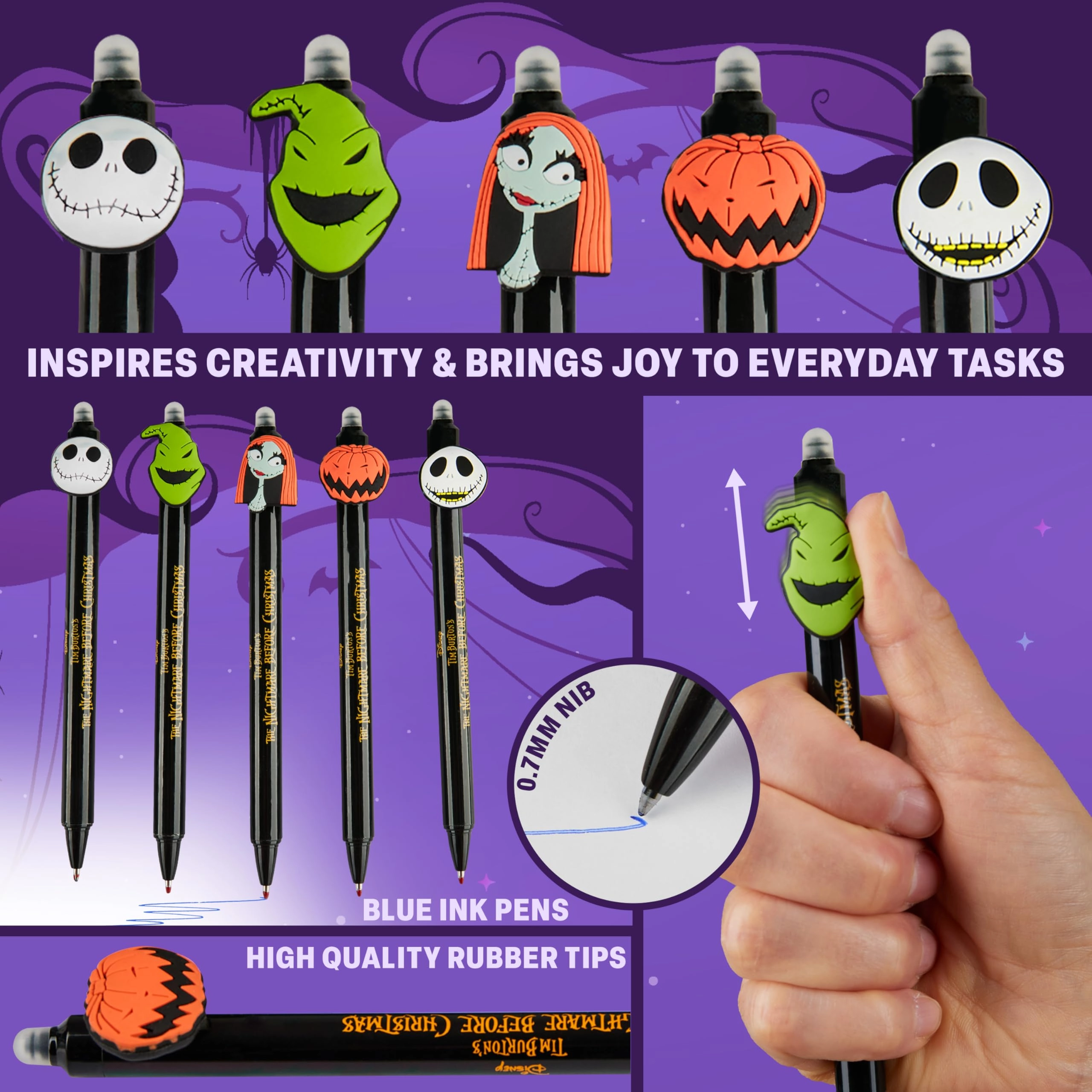 The Nightmare Before Christmas Pens - 5.0 Count 0.7mm
