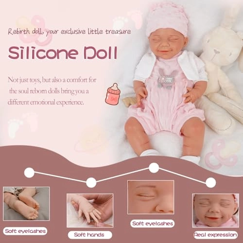 Reborn Baby Doll - Boy 12.2 Inch Silicone Gift Set