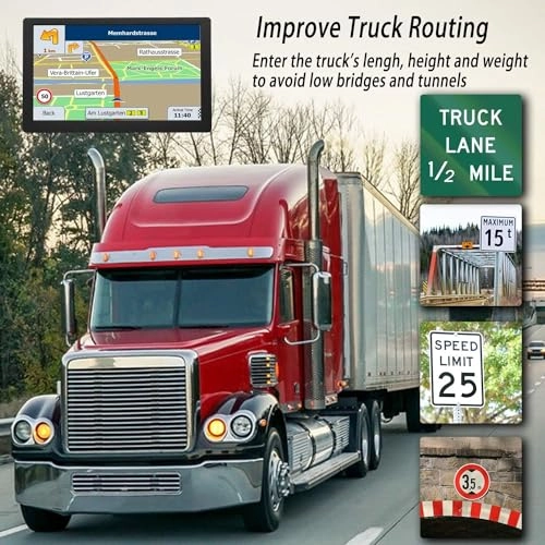 Truck GPS - 9 inch Free Lifetime Map Updates