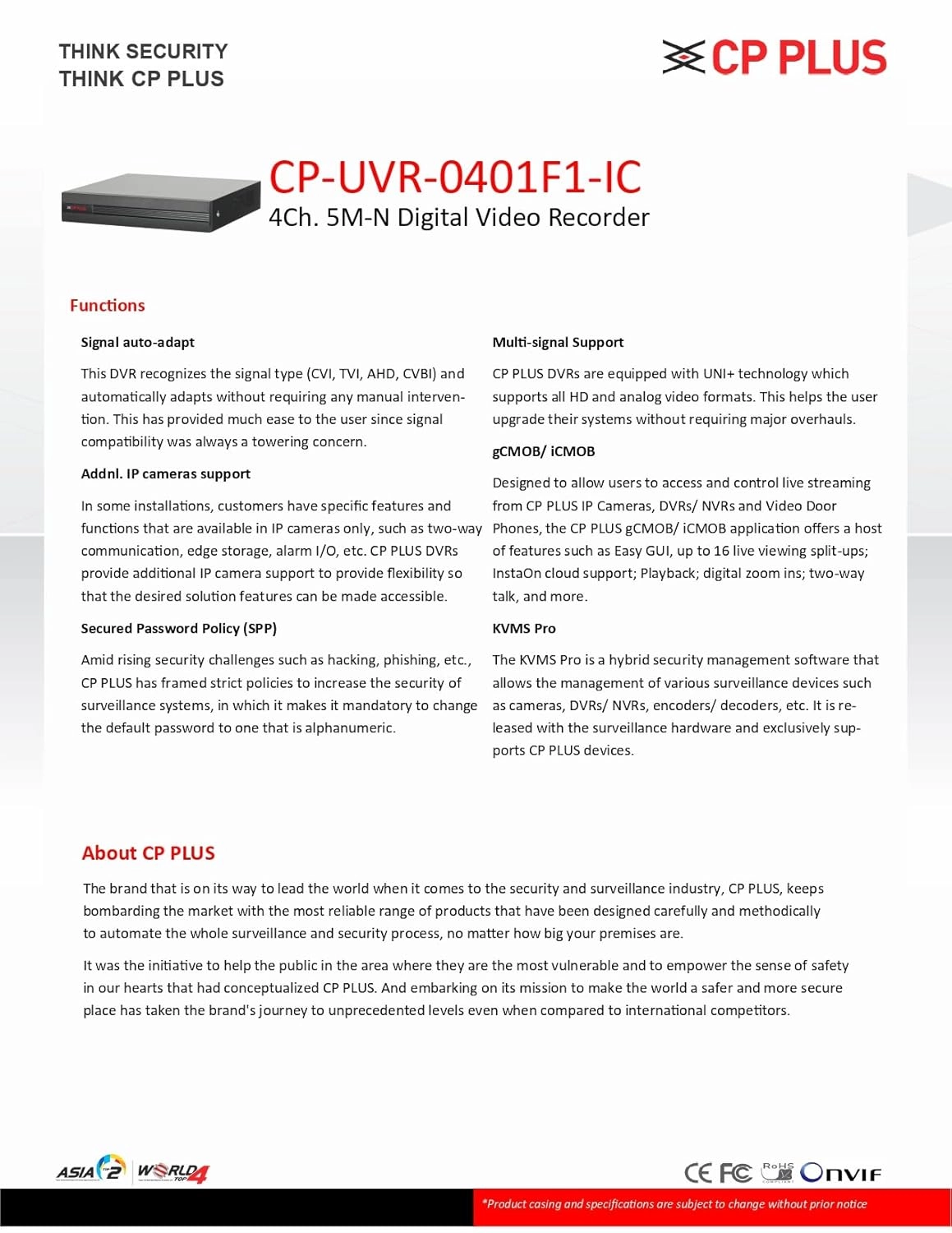 UVR-0401F1-IC - 4Ch.