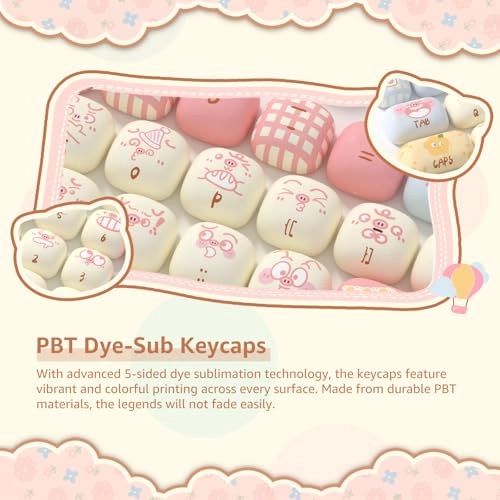 Piggy Party Keycap Set - MOG profile 139-Key