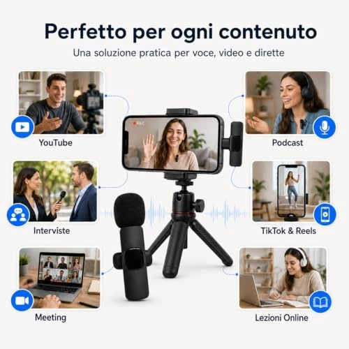 Wireless Lavalier USB Microphone