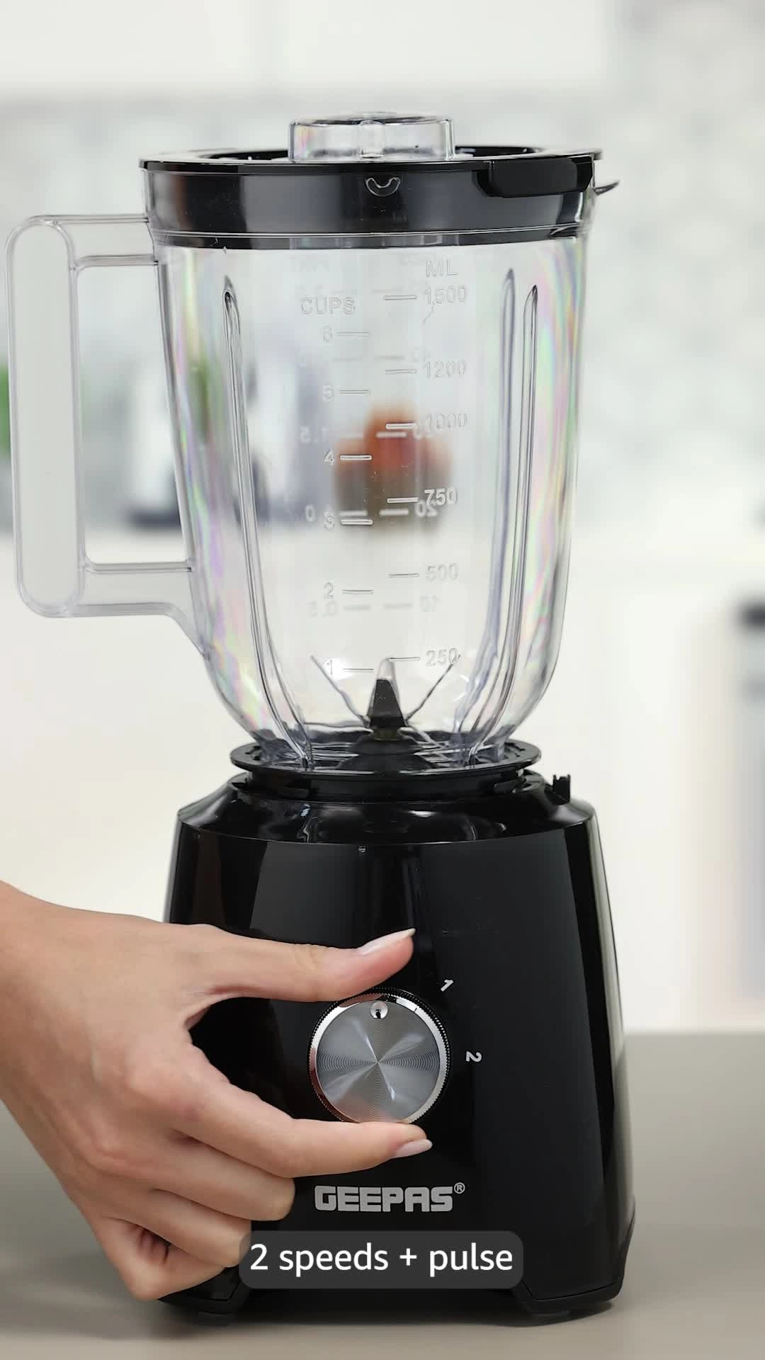 GSB44033 - 3-in-1 Blender, 2-Speed with Pulse, Stainless Steel Blade