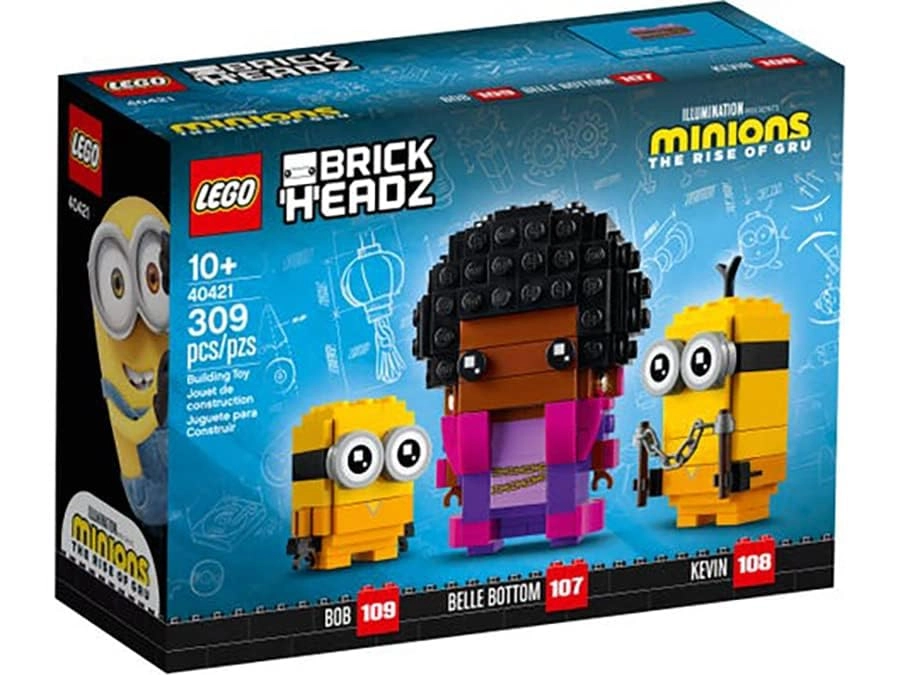 Minions Brickheadz Belle Bottom, Kevin and Bob (40421)