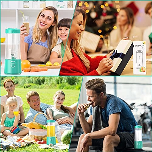 Multifunctional Portable Blender MA5 - USB Rechargeable 6 Stainless Steel Blades Auto Shut Off