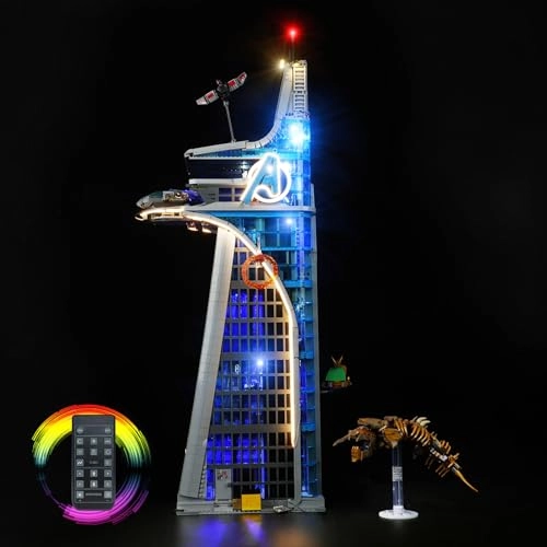 LED Light Kit for LEGO 76269 Marvel Avengers Tower - ABS Copper 1