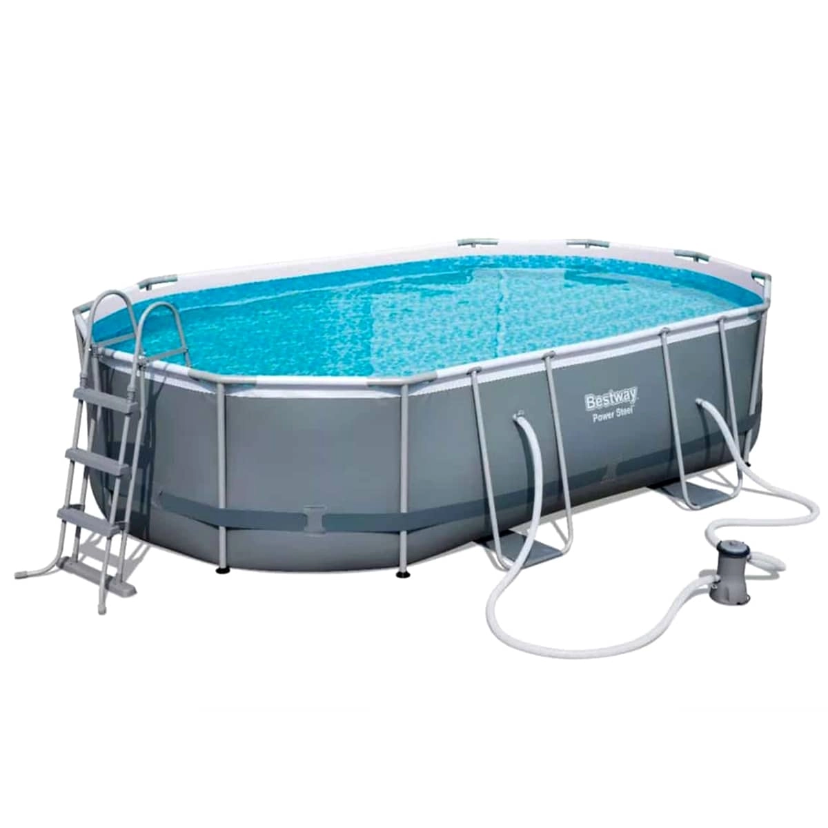 Bestway Power Steel Pool Set - Oval 488 x 305 x 107 cm