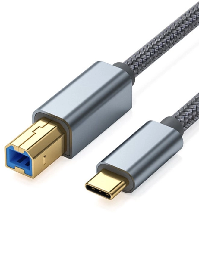 Chixing USB B to USB C Printer Cable USB C to USB B 1.5m