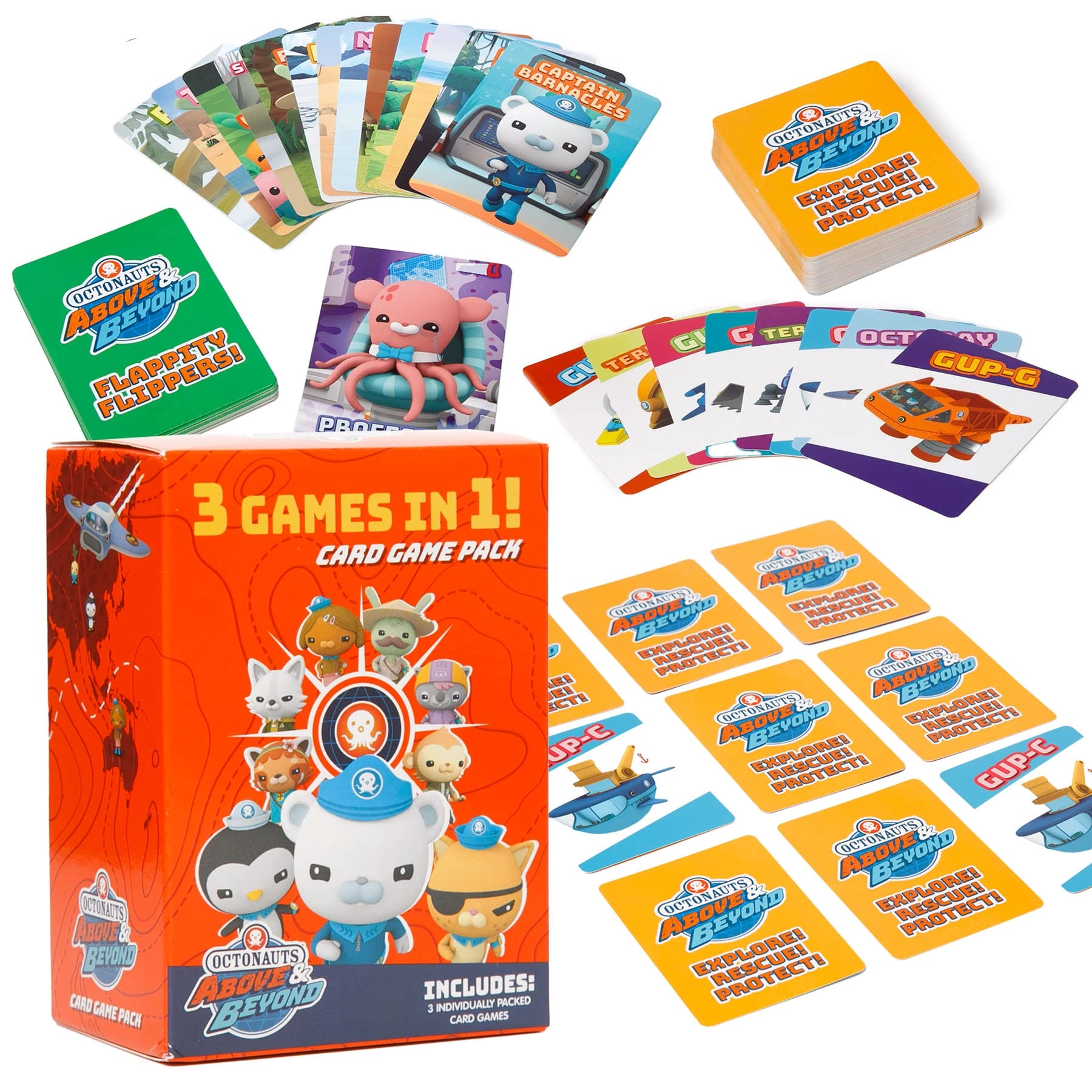 Mighty Mojo Octonauts Memory Game - Card Game + Octonauts Go Fish + Octonauts Old Maid