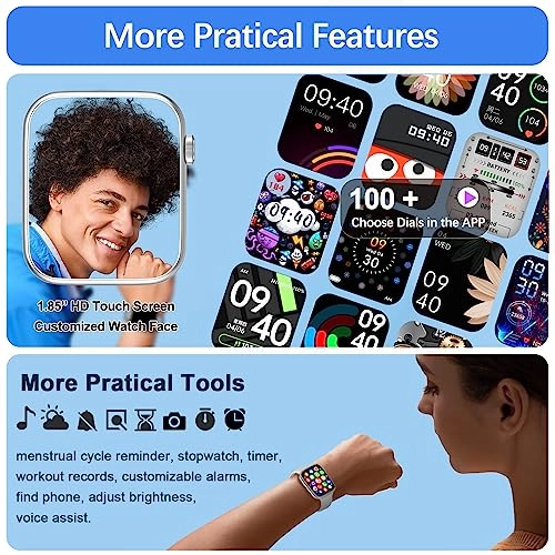 FW102 - 1.85" HD Touch Screen 24/7 Heart Rate