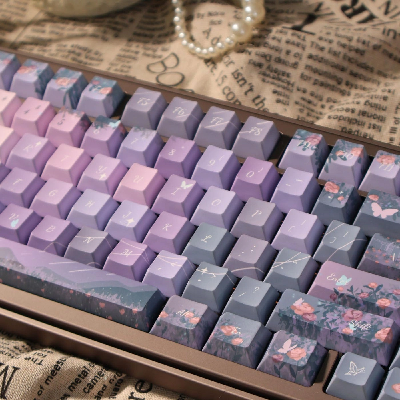 Dreamy Purple PBT Keycaps