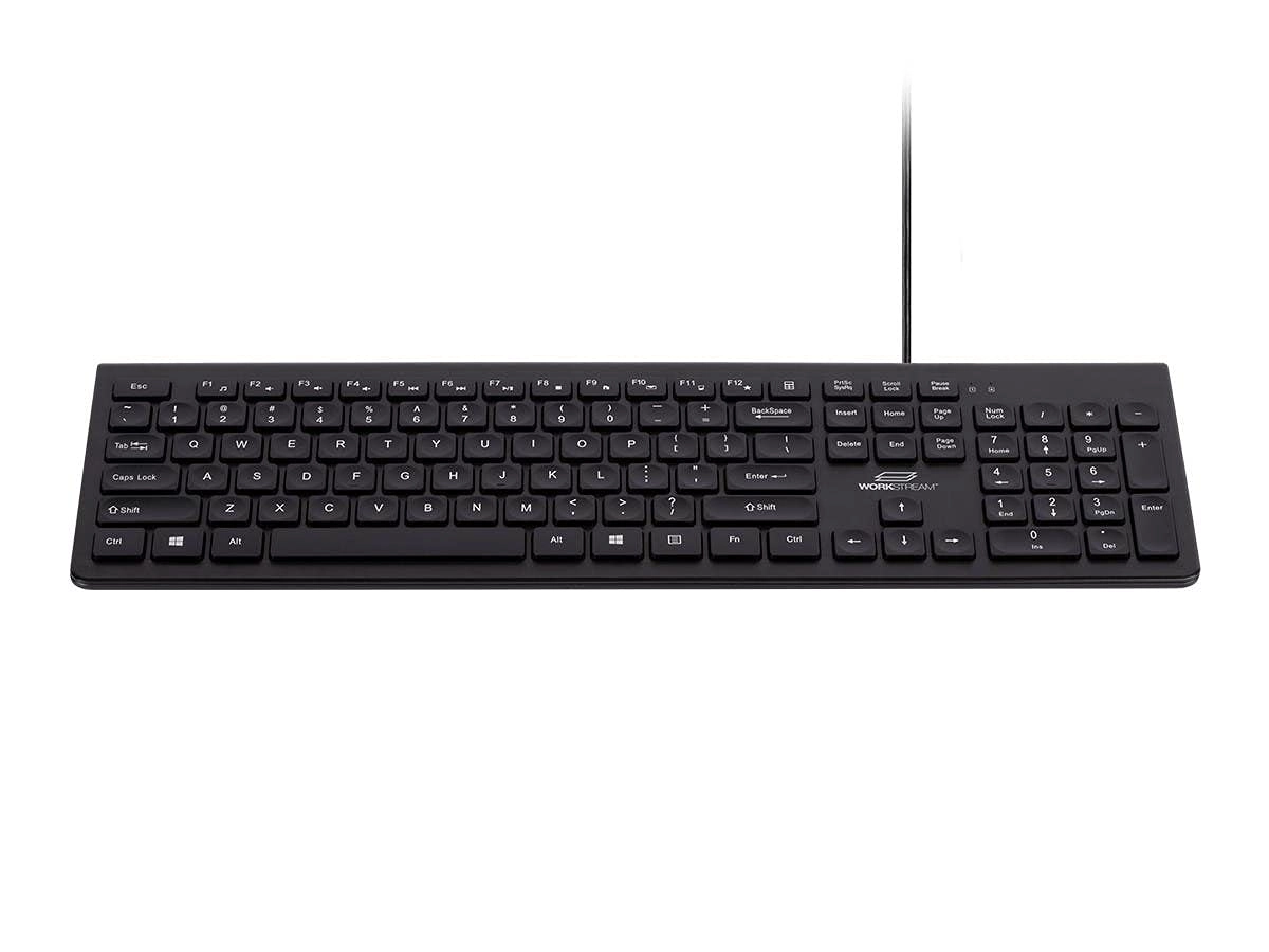 Monoprice Low-Profile Spill-Resistant Silent Keyboard - Bluetooth
