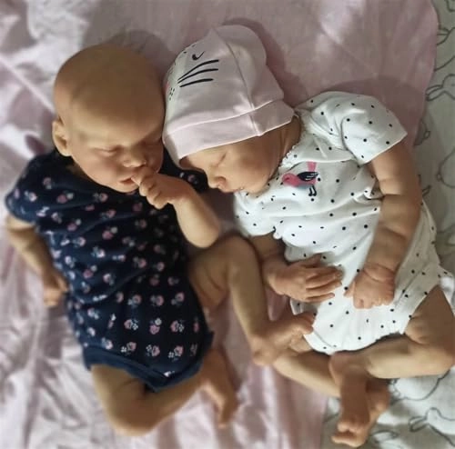 Reborn Baby Dolls Twins - 18 Inch Silicone Ages 3+