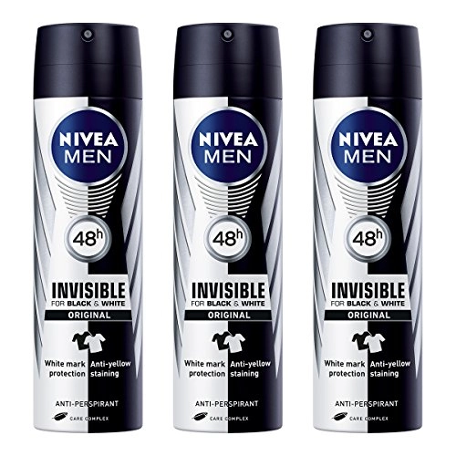 Black And White Invisible Original Antiperspirant - 150ml x 3