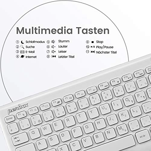 PERIDUO-707W Plus - QWERTZ Swiss Layout 2.4G Wireless Connection