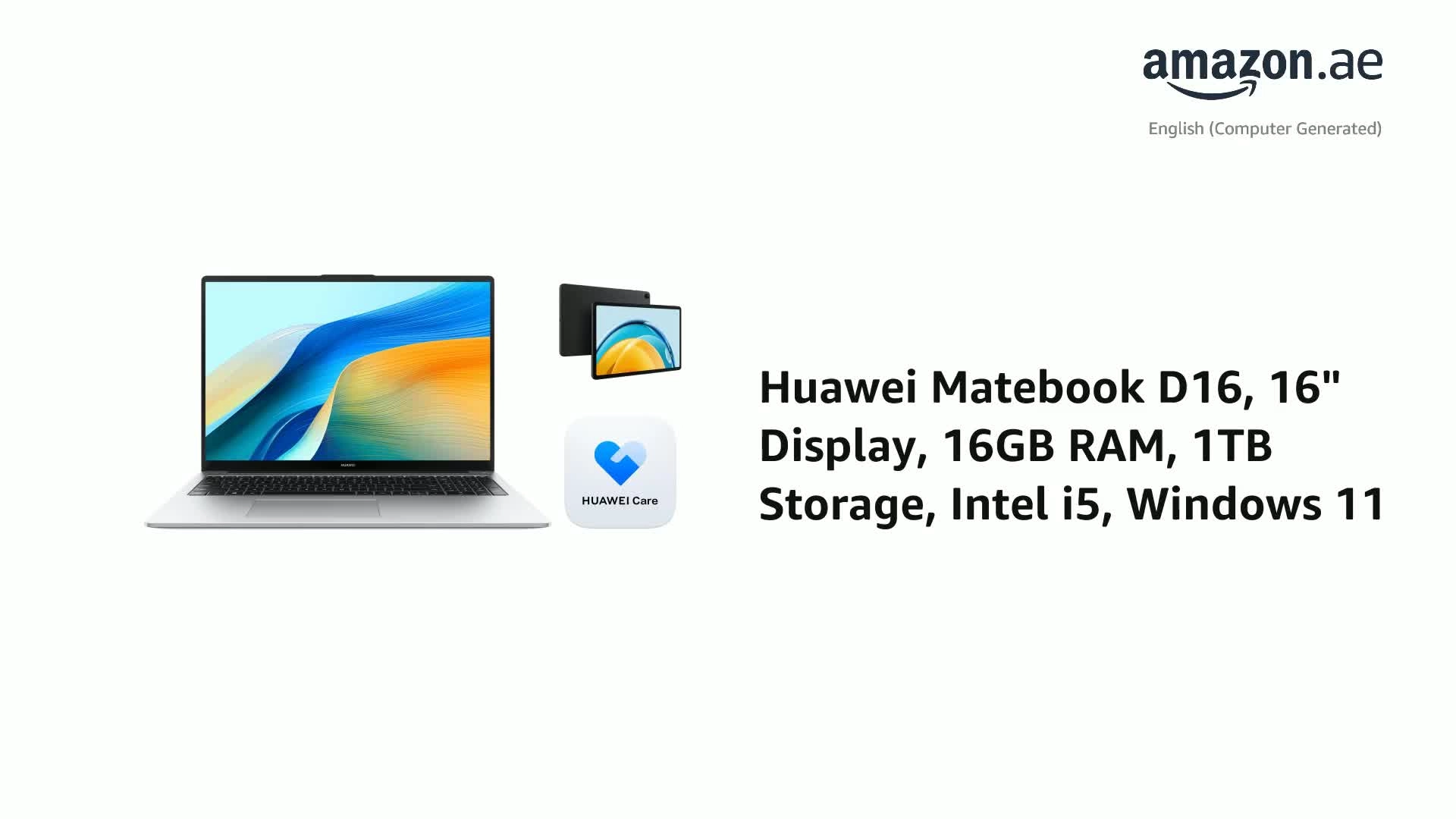 MateBook D 16 MitchellG-W5611D - 16'' i5-13420H 16GB DDR4 1TB SSD