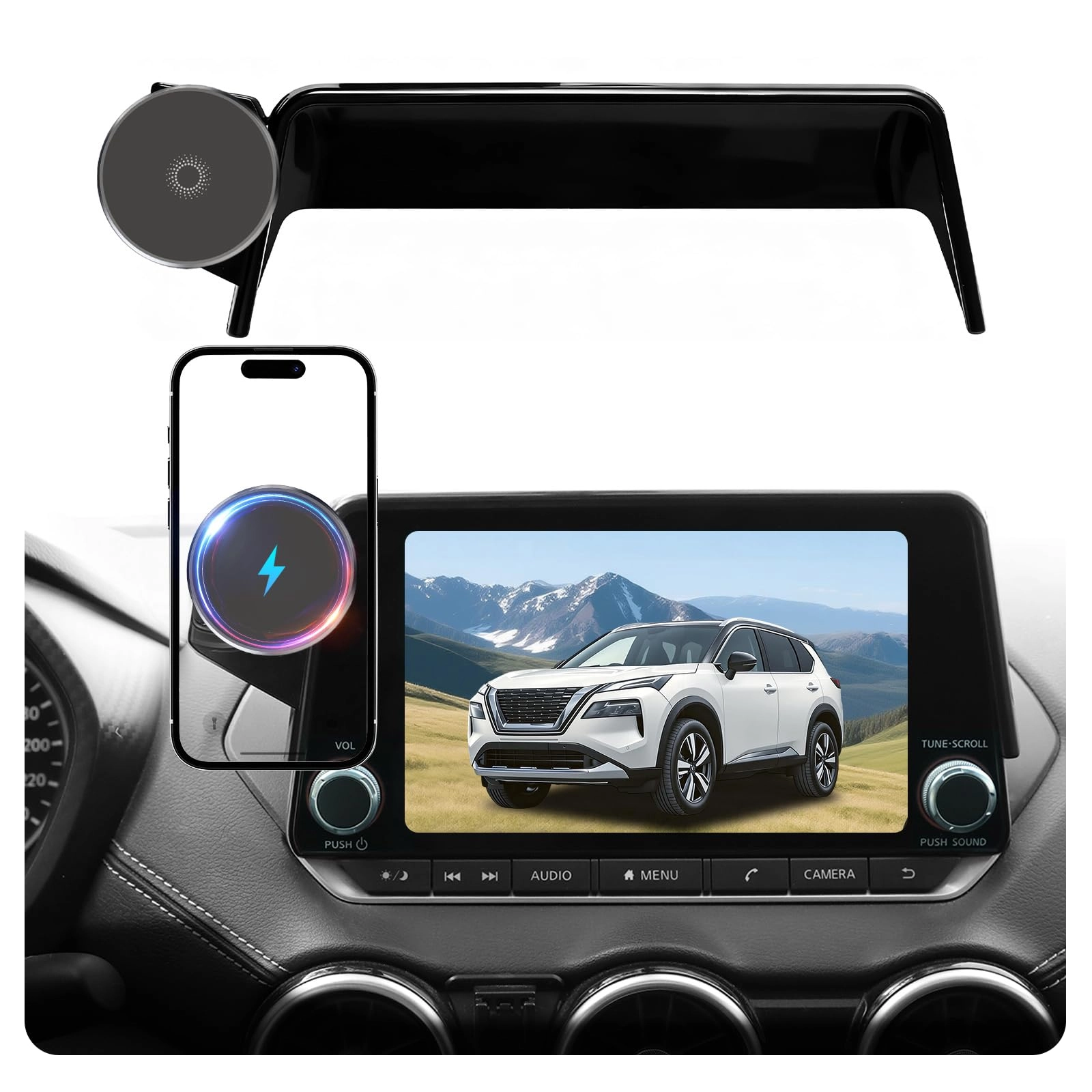 AAGJJ Phone Mount for Nissan Rogue - Wireless Smartphones