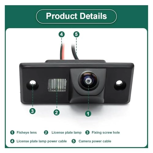 Reversing Camera - RCA interface PAL 512(H)X582(V); NTSC 512(H)X492(V)