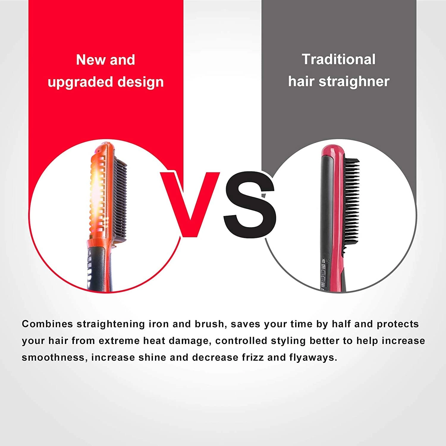 2-in-1 Hair Curler and Straightener - Ceramic 6 Heat Levels