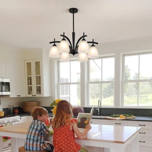 P2030-6BK - 6 Lights 25.6 Inches Black