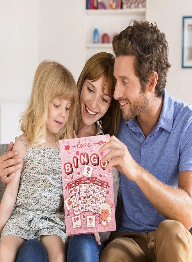 Valentines Day Bingo Game Card - 32 Players Kids/Adults