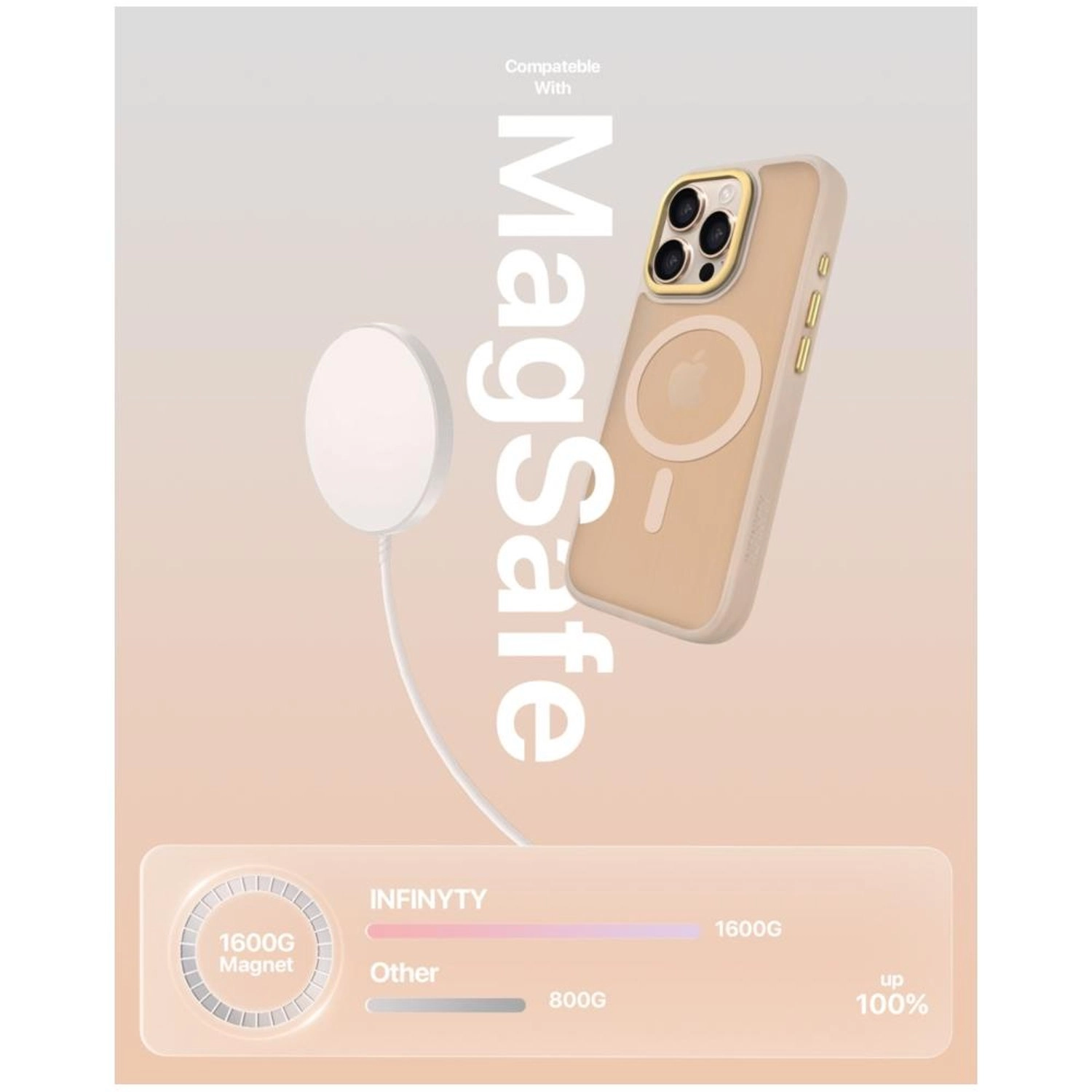 Modo Silicone MagSafe Case for iPhone 16 Pro Max - Desert Titanium