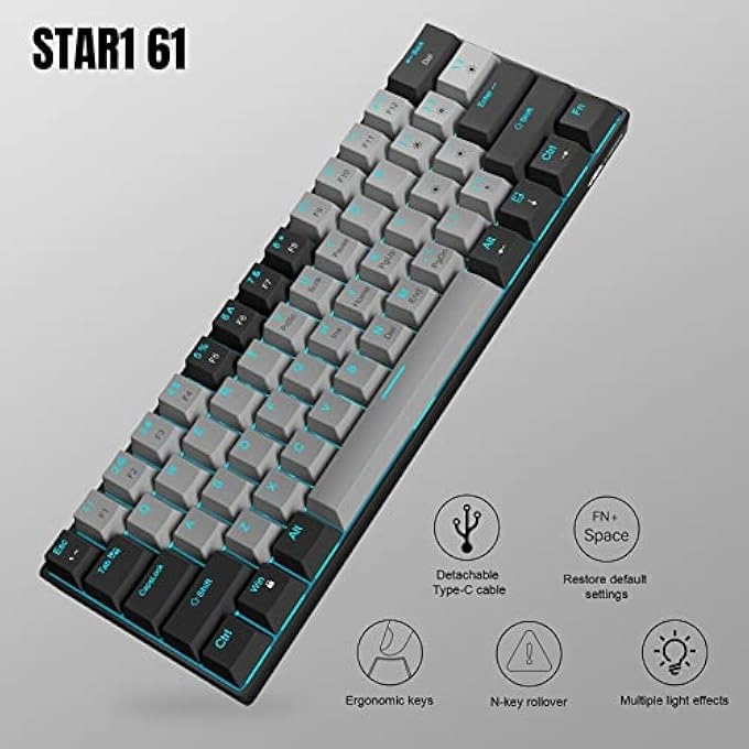 60% Mechanical Gaming Keyboard - Wired