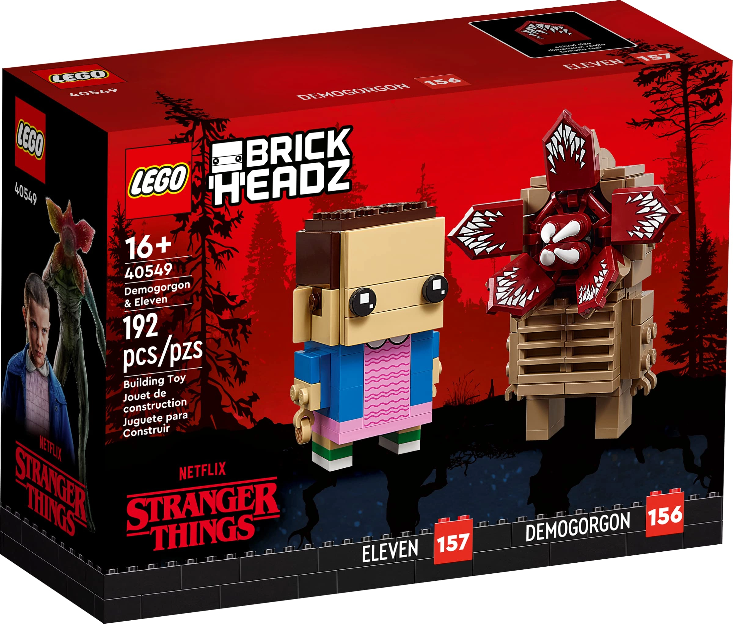 LEGO BrickHeadz Demogorgon and Eleven (40549) - Stranger Things