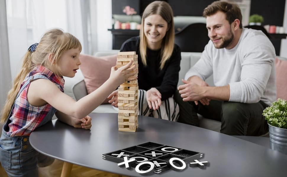 Tic Tac Toe - Mango Wood Black