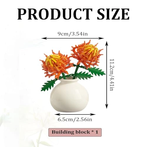 daisy building block flowers - 1 pcs