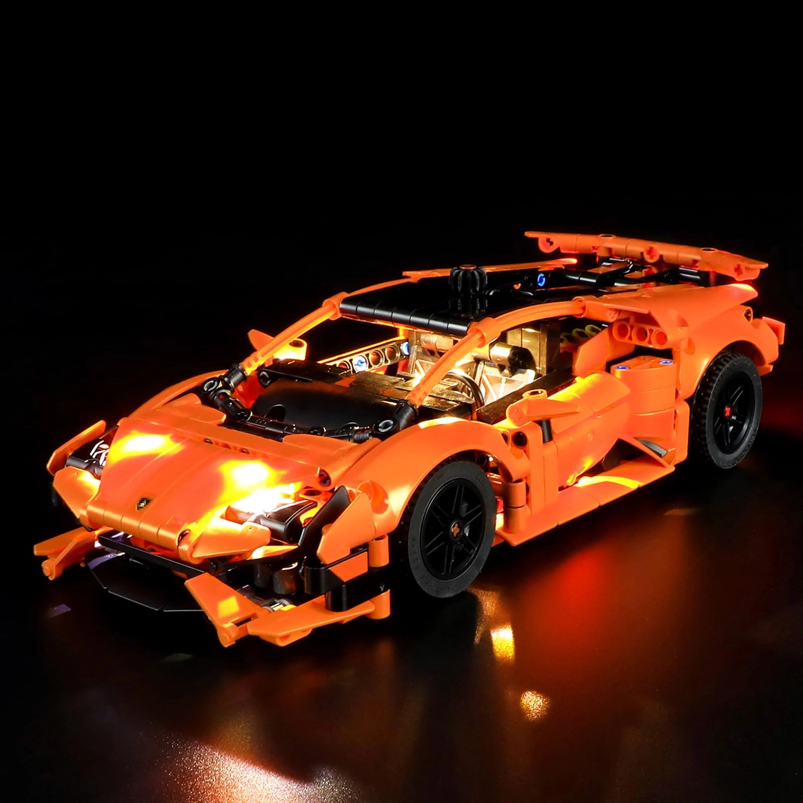 Led Lighting Kit - Orange for LEGO Lamborghini Huracán Tecnica 42196