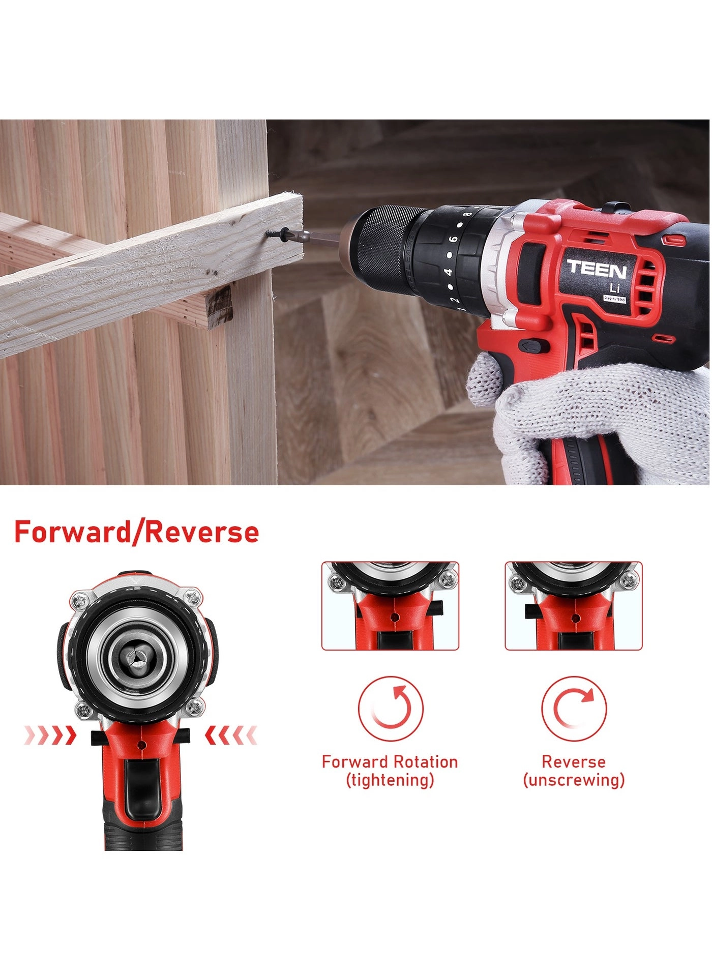 Cordless Drill Set - 2x2.0Ah