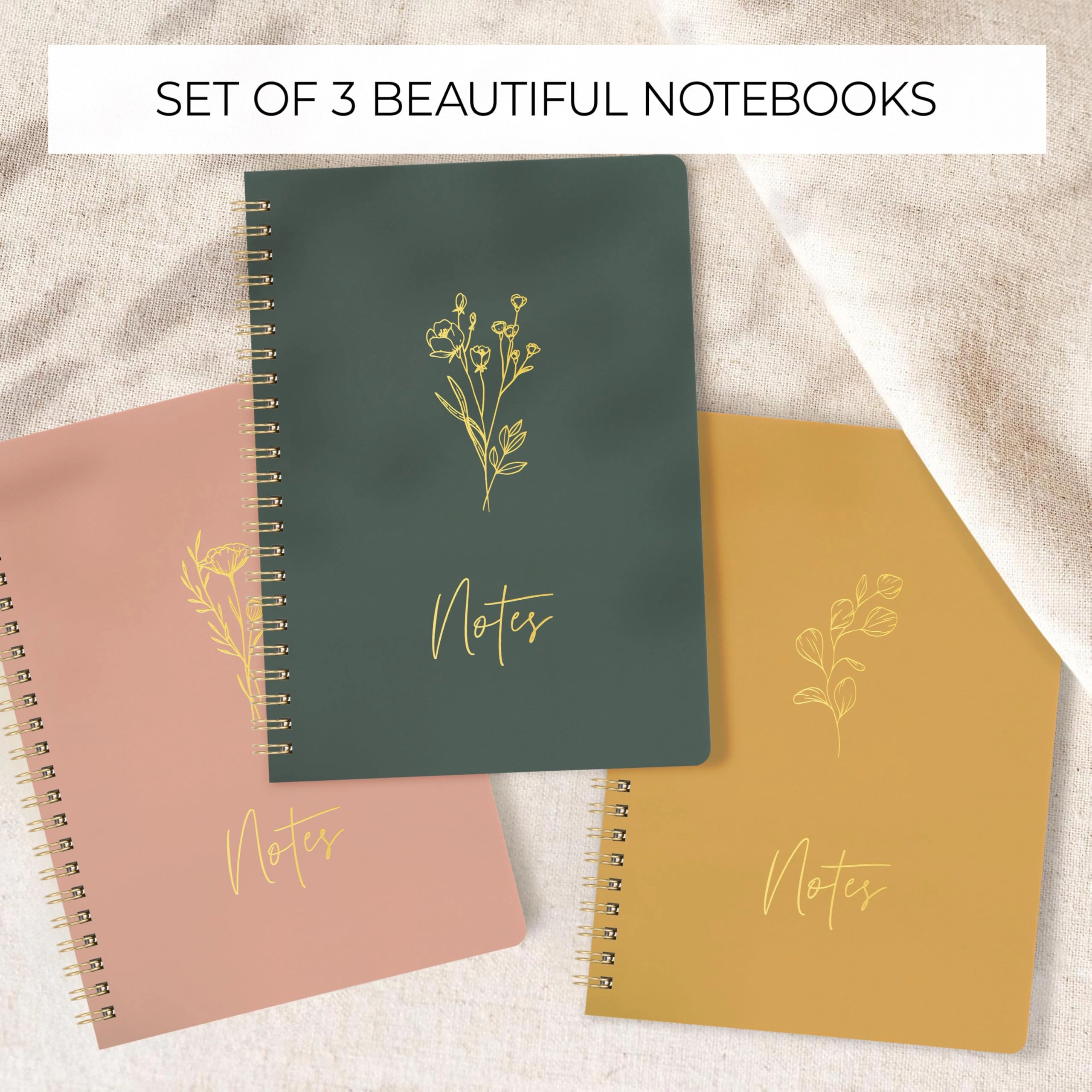 Aesthetic Spiral Notebook Large Spiral - Lined 100 Pages